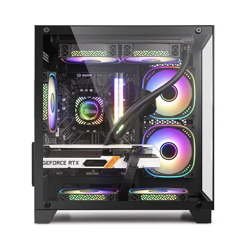 Game Desktop 5600x Cpu RTX 4060 6g 500gb M2 8g Ram Pc Gaming Desktop Computer