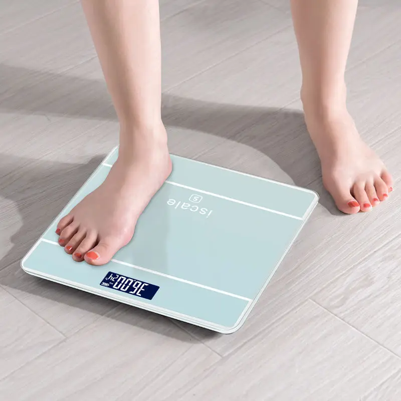 Personal Digital Balance Glass Weighing Smart Electronic Weight Body Digital Scale 180kg Bathroom Scale view 2