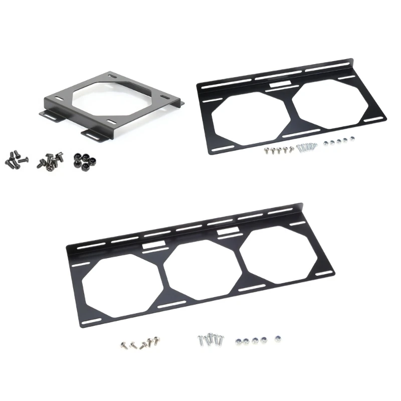 Fan Mounting Bracket for 12cm 24cm 36cm Fans for Computer Case Cooling Fan Holder SPJ 120M/SPJ 240LS/SPJ 360LS