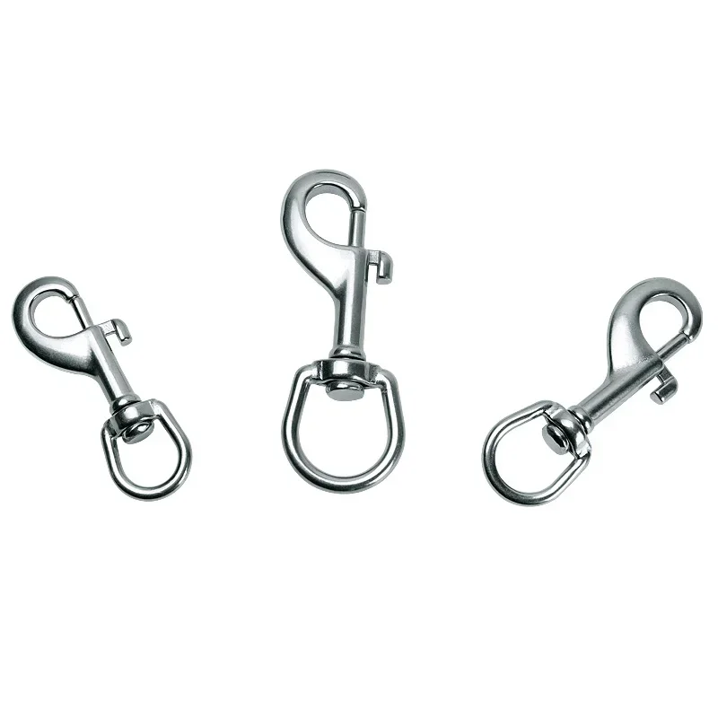 Stainless Steel Swivel Eye Bolt Snap Spring Hook For Scuba Diving Pet Leash Flag For Diving Hook For Pet Leash/Camping Tent