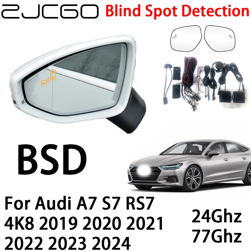 ZJCGO BSD Radar Warning System Blind Spot Detection Safety Driving Alert for Audi A7 S7 RS7 4K8 2019 2020 2021 2022 2023 2024