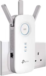 TP-Link Universal Dual Band Range Extender, Broadband/Wi-Fi Extender, wi-Fi Booster/Hotspot with 1 Gigabit Port and 3 Antennas