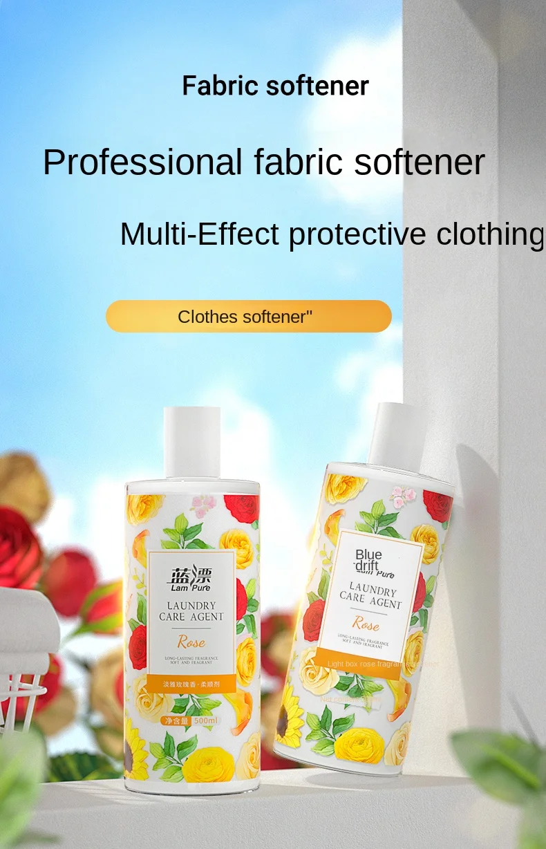 

Clothing Care Agent Softener Laundry Detergent Companion Anti-static and Refreshing Lavender Fragrance for Home Use 500ml/bottle