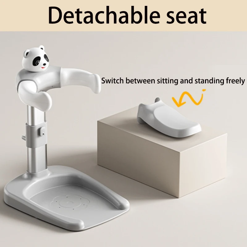 Baby Shower Stand Free-Standing Anti-Slip Adjustable Height Baby Bath Support Toddler Shower Stand Assist Holder For 8-36 Months