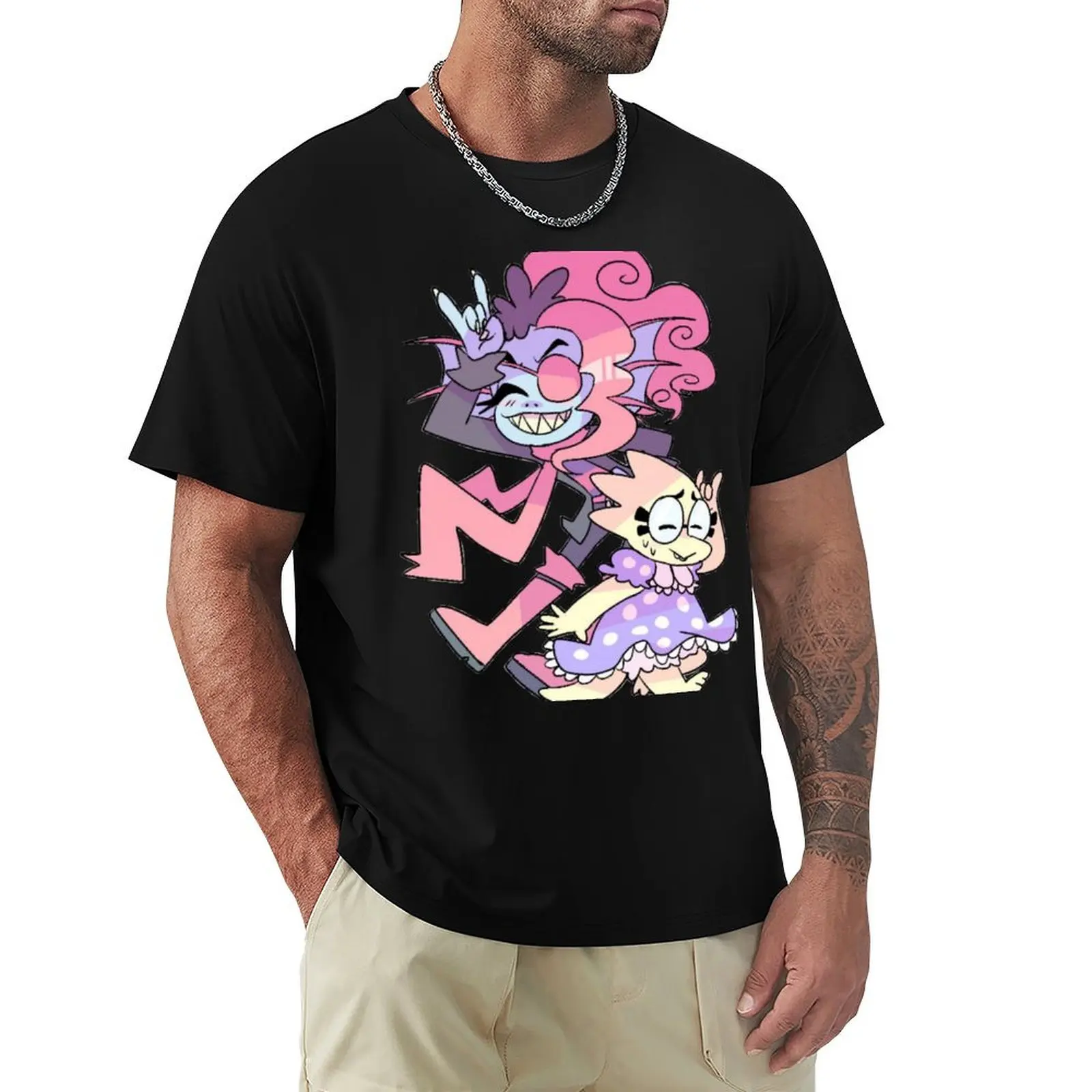 

Undyne and Alphys Cute T-Shirt Gym Wear Breathable Short Sleeve Tee