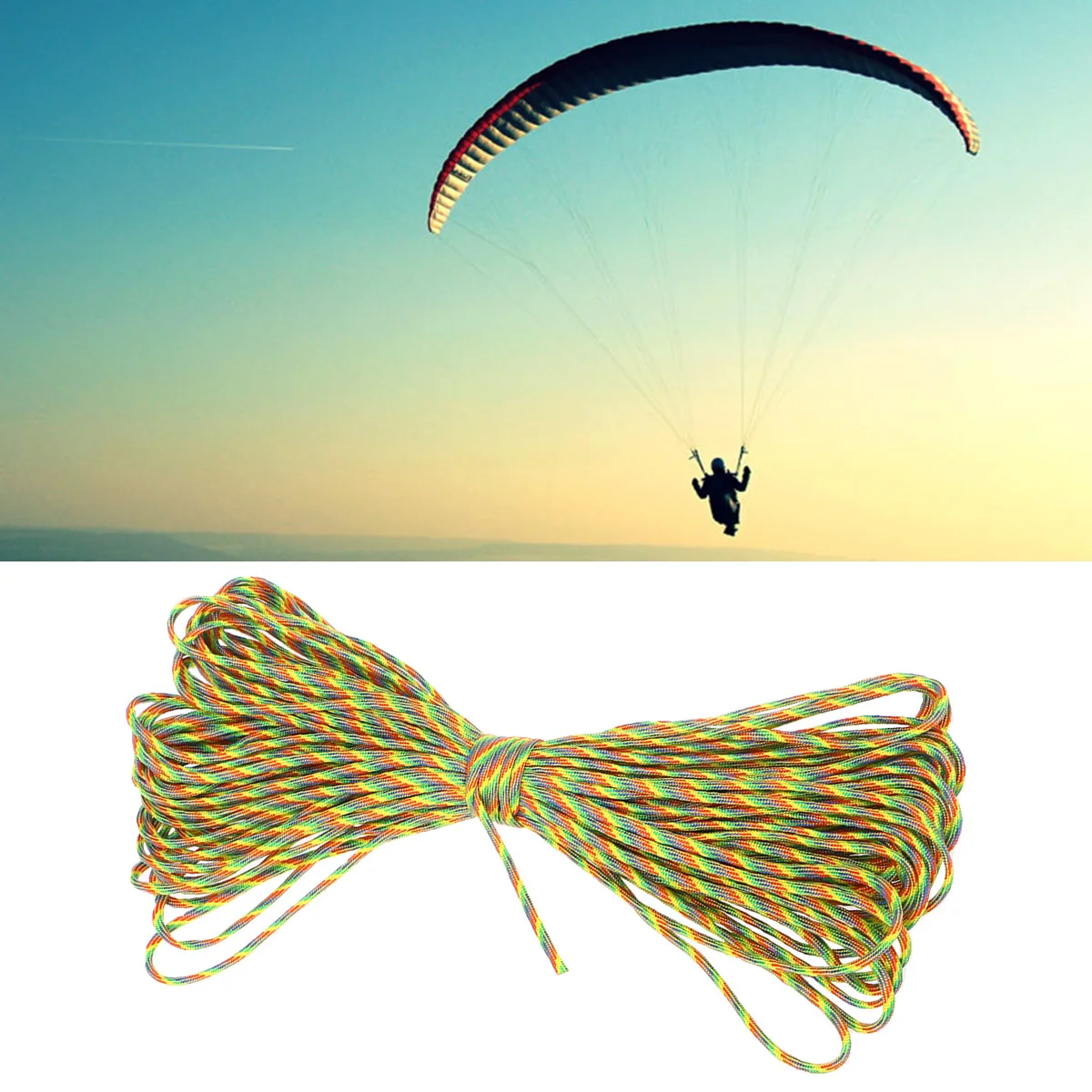 30 متر Paracord حبل بقاء الحبل ل أساور اسهم سلاسل المفاتيح التخييم التنزه الصيد طقم الطوارئ النايلون جديلة مظلة #3