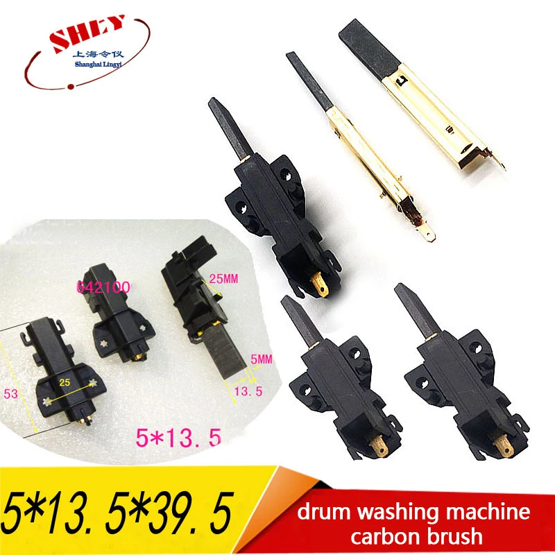 Untuk Siemens Panasonic Haier Whirlpool Sanyo Electrolux Mesin Cuci Drum Baru Sikat Karbon Motor 5*13. 5*39. 6mm