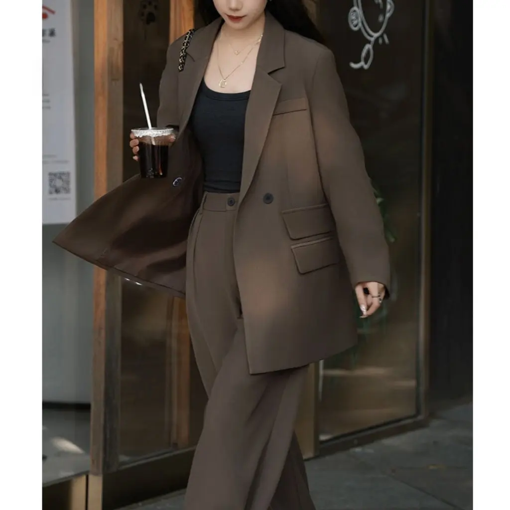 

Женский утягивающий костюм больших размеров, куртка в западном стиле, летняя мода для пухлых девушек, комплект широких брюк 0730, селфи