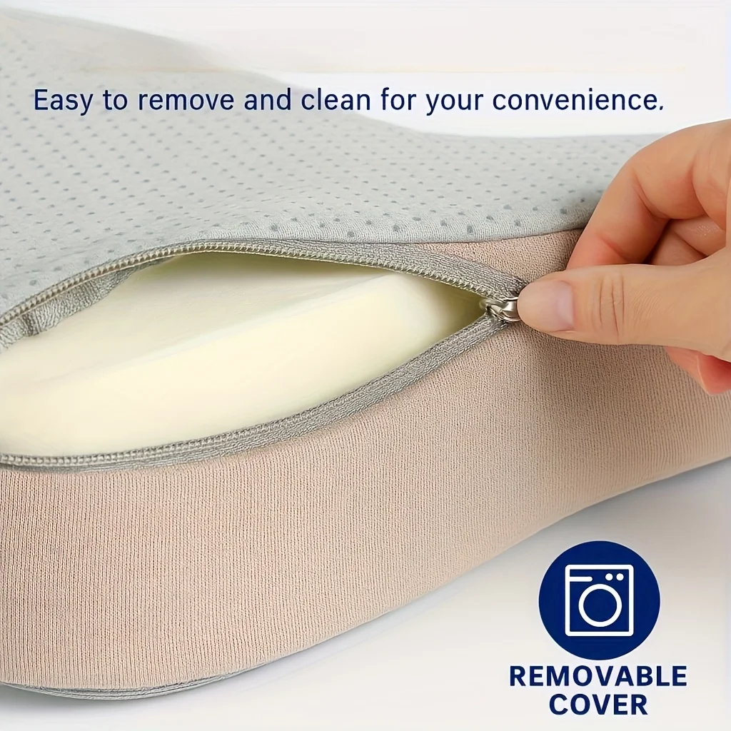 Ergonomisches Memory-Schaum-Sitzkissen für Bürostühle und Autos – Haltungsunterstützung, Linderung von Gesäßschmerzen, Easyclean-Material – Detail 6