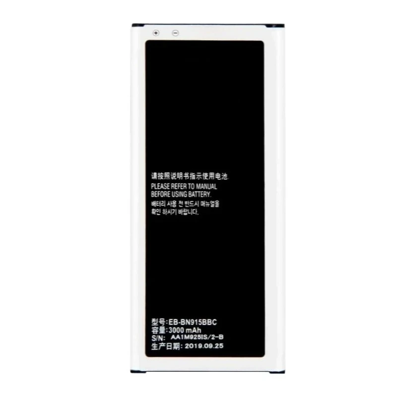 3.85 فولت 3000 مللي أمبير بطارية الهاتف المحمول EB-BN915BBC لسامسونج غالاكسي ملاحظة حافة N915 N915F N915A N915T N915K/L/S N915V N915G N9150