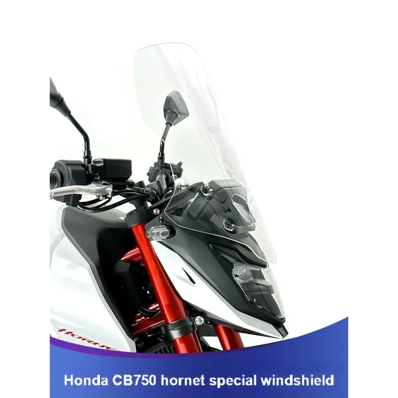 

For Honda CB750 Hornet CB 750 heightened and modified motorcycle windshield windscreen front glass windproof board with bracket