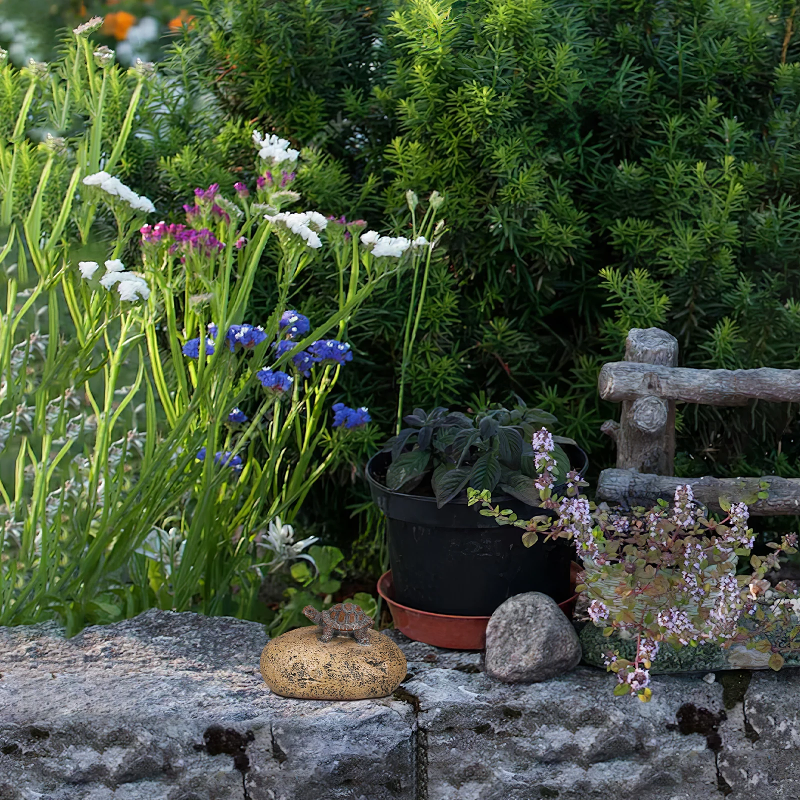 Resin Rock Turtle Design Outdoor Hider Garden Statues Stone Key Case Durable Storage Hide A Key Case