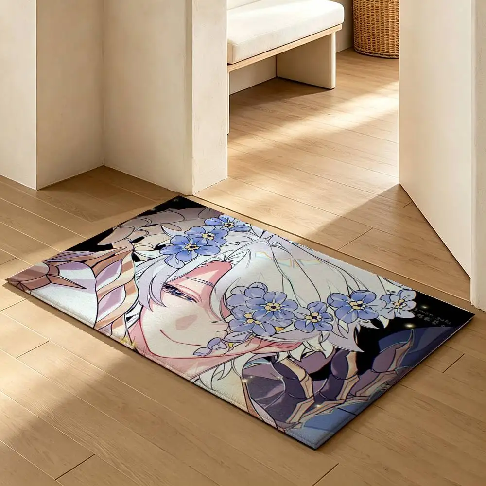 1pc Game H-Honkai S-Star Rail Phainon  Soft Absorbent Decorative Floor Mat for Bathroom Entryway Living Room