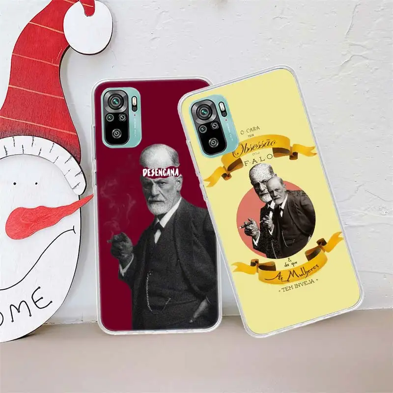 Sigmund Freud founder of psychoanalysis Phone Case For Xiaomi Redmi Note 11 10 12 Pro Plus 9 8 7 12S 11T 11S 11E 10S 9T 8T 9S 4G