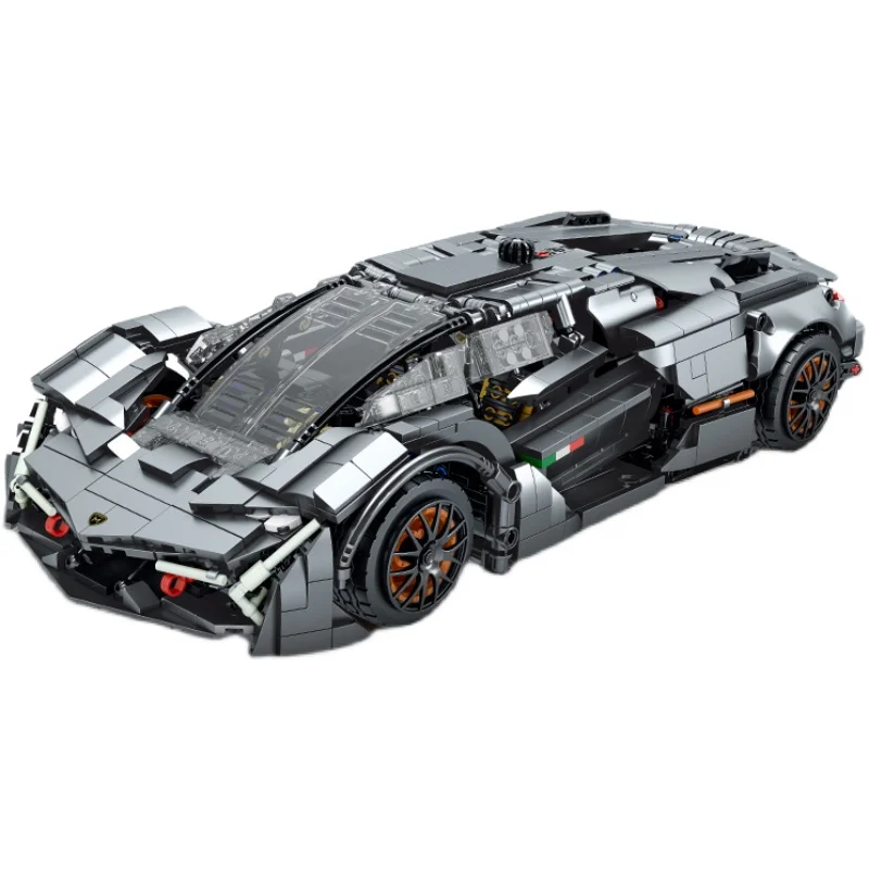 Technical Lamborghini Concept Racing Car Model Moc Building Blocks Speed Sports Vehicle Assemble Bricks Toy For Boys Gifts