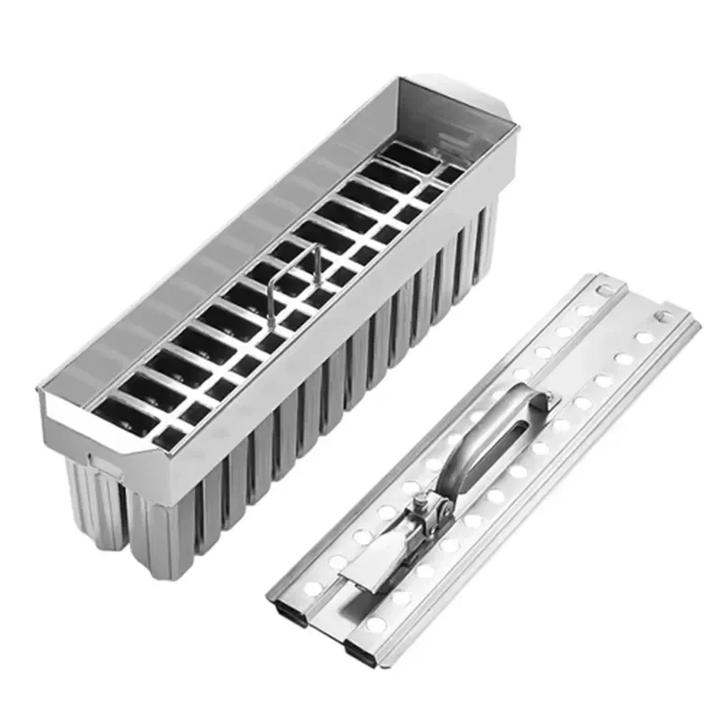 Stainless Steel Popsicle Mold Commercial Ice Cream Bar Maker Food Grade Metal Paleta Mould Industrial Frozen Dessert Tool