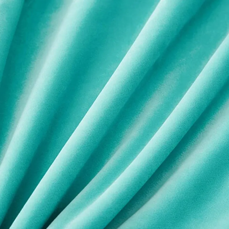 Water Green Velvet Couch Pillow Covers 30x50cm 45x45cm Cozy Soft Square Throw Pillow Case with Pom-poms for Farmhouse Home Deco