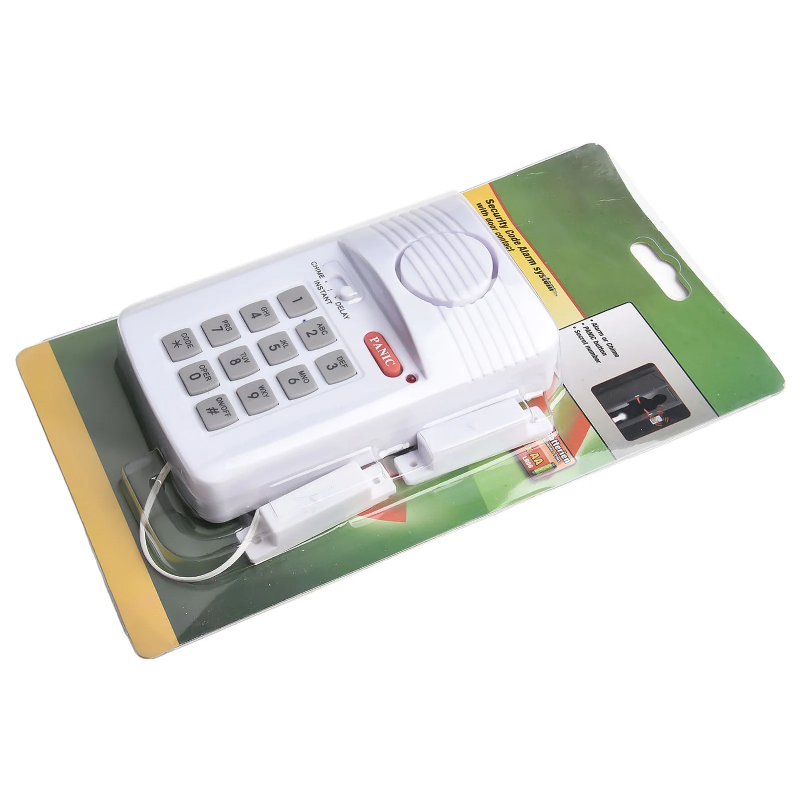 

User Friendly Wireless Door Alarm System Loud Alerts with Battery Backup and Multi Mode Operation for Enhanced Safety
