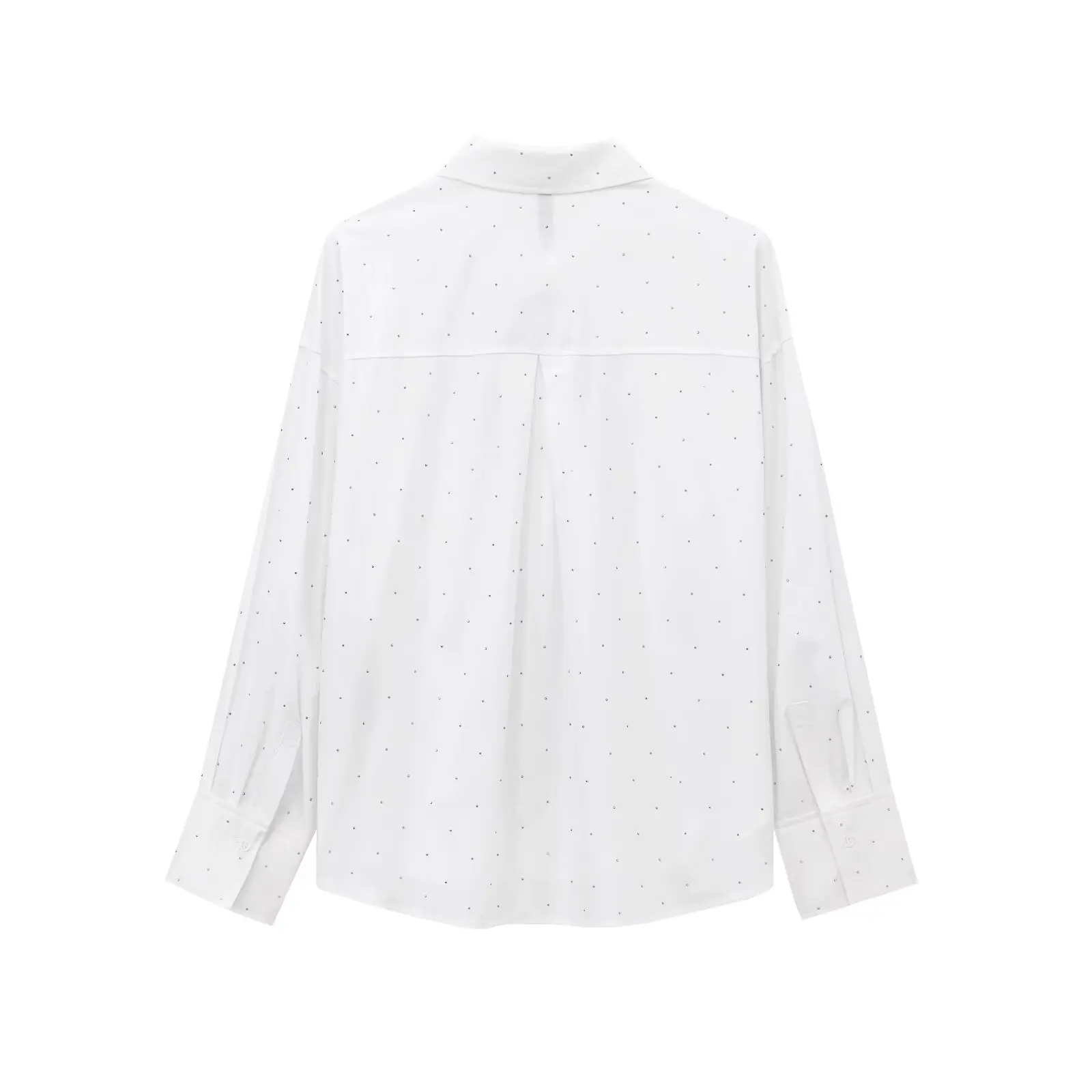 JNLEAOG femmes irt strass décoré conception surdimensionnée européenne Sle fibre de Polyester longue Sve longueur régulière