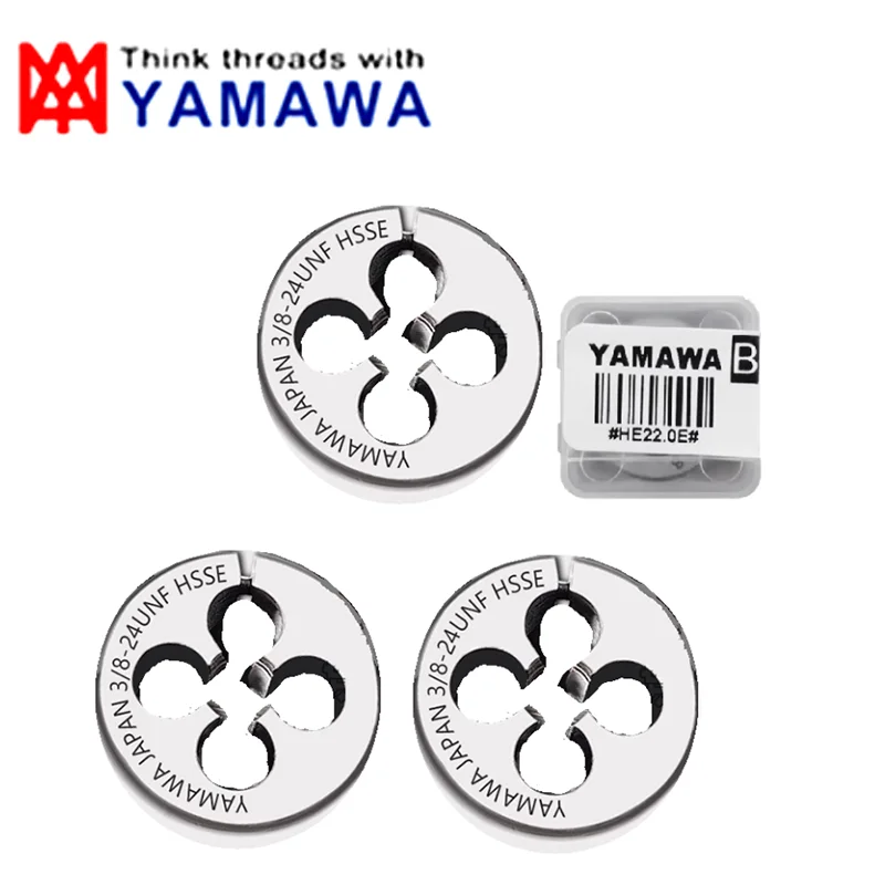 Japan 1PCS YAMAWA Import HSS-EX Round Die M10 M11 M12 M13 M14 M16 M18 M20 M22 M24 Machine Thread Screw Threading Die