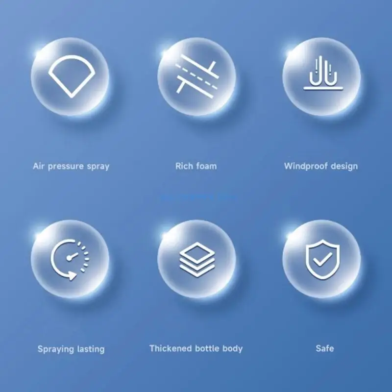 

33WB 2Liters Hand Foam Sprayer Pneumatic Washer Foam Snow Foam High Pressure Car Wash Bottle for Garden