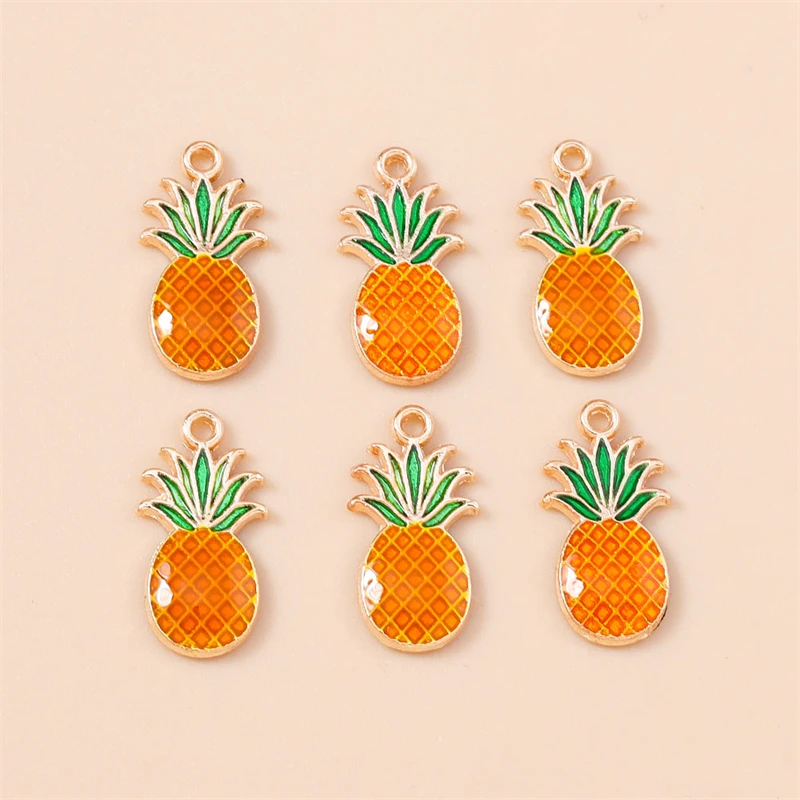 20 Stück Niedliche Gemischte Frucht-Anhänger Emaille Erdbeer-Trauben-Kirsch-Charms für Schmuckherstellung Halsketten Ohrringe DIY Basteln Geschenk – Detail 30