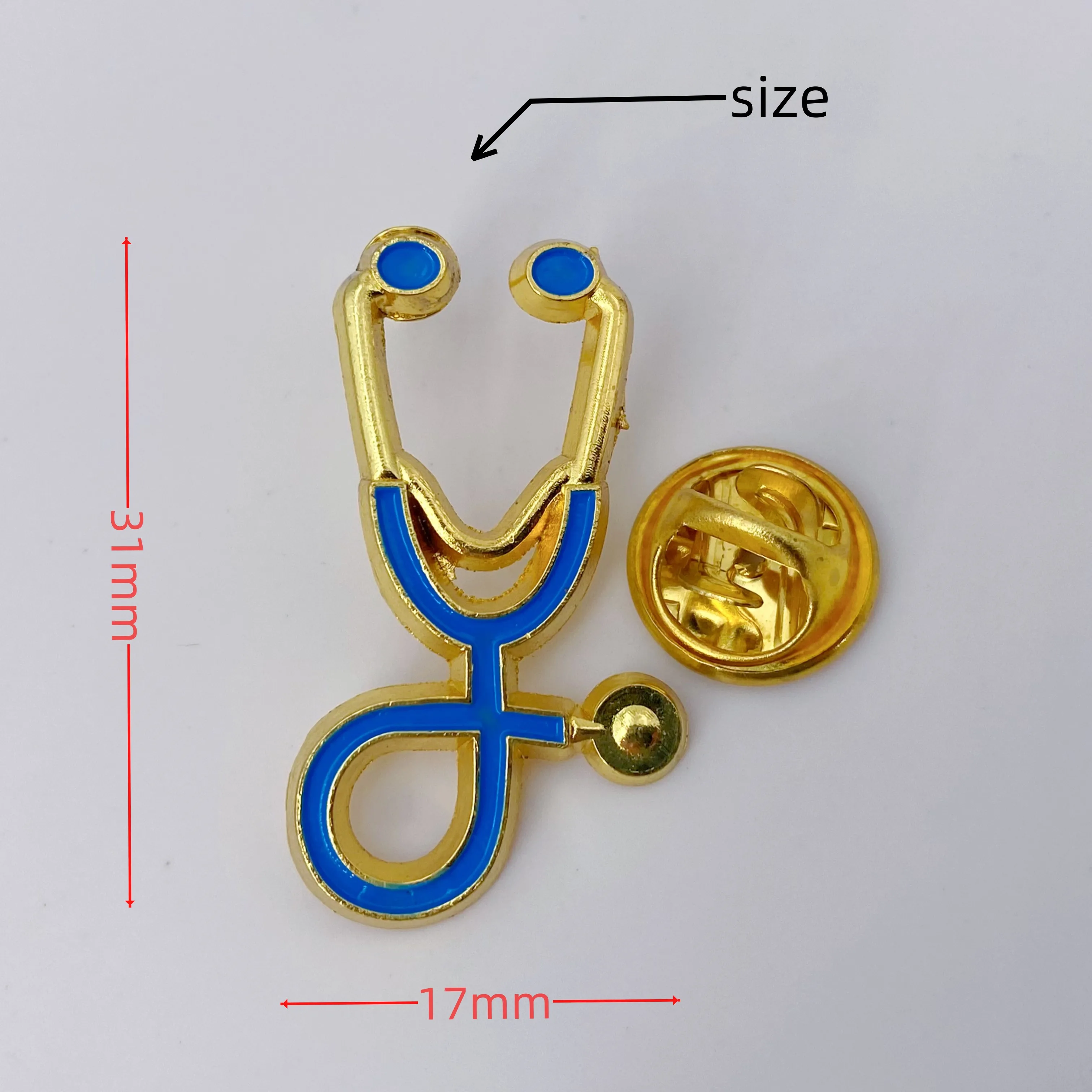 12/48pcs Stethoscope Brooch Pins Nurse Week Gifts,Brooch for Medical Doctor Nurse Graduation Presents, Multicolor Mixed Pack