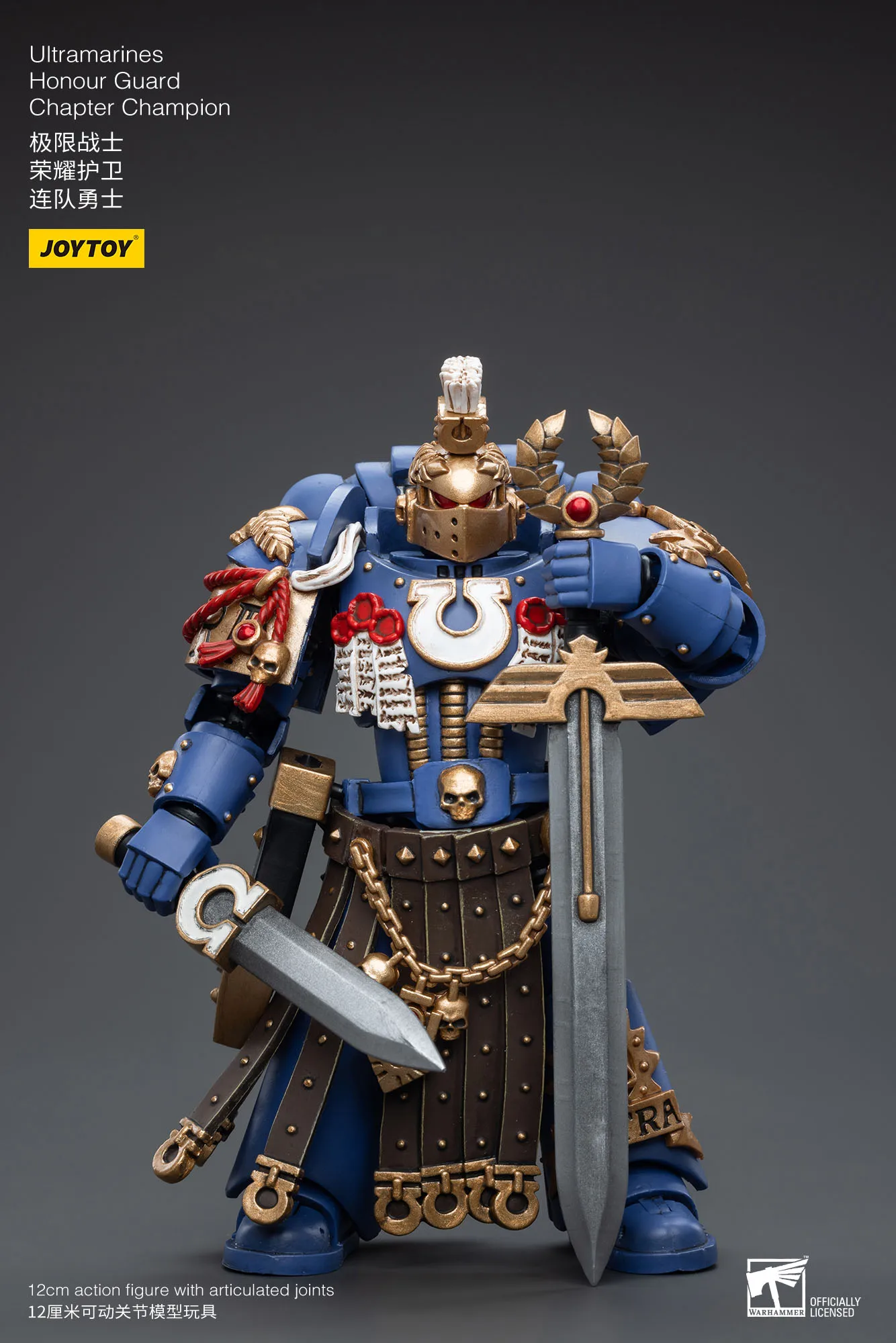 JOYTOY 40K 1/18 Ultramarines Honour Guard Action Figure Game Army Soldier Figurine Doll Model Toy for Collection