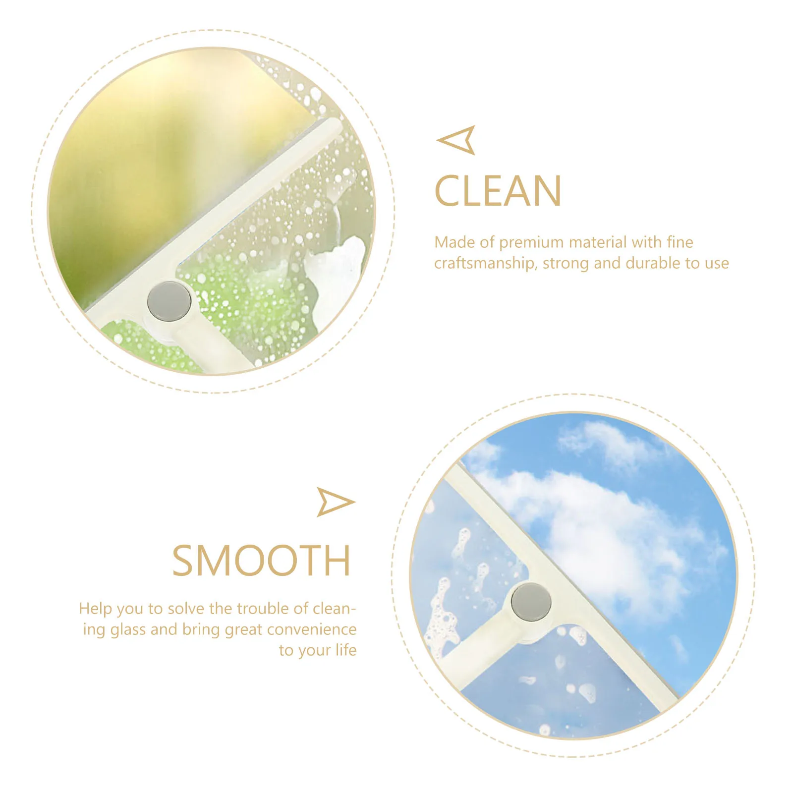 

T shaped PP TPR Glass Scraper Window Cleaner Shower Door Squeegee Water Removal Tool Home Cleaning Wiper Easy Use Portable