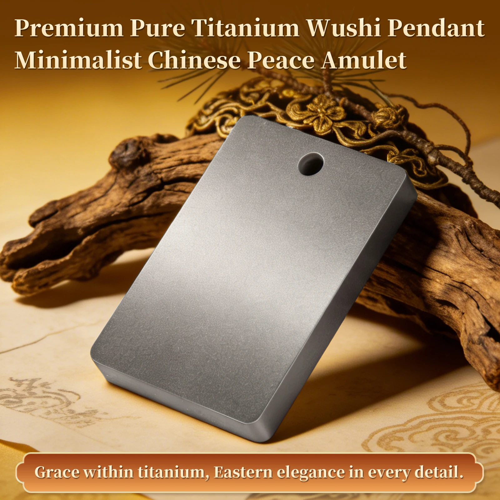 Christian Pure Titanium Blank Tag Pendant CNC Machined Hypoallergenic Rustproof Custom Engrave Cross Bible Verse Gift