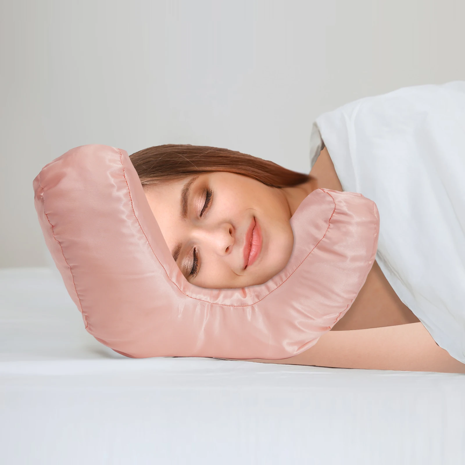 

Anti wrinkles-aging, Beauty Face pillow for beauty sleep + Back Sleep pillow with a free pillow case