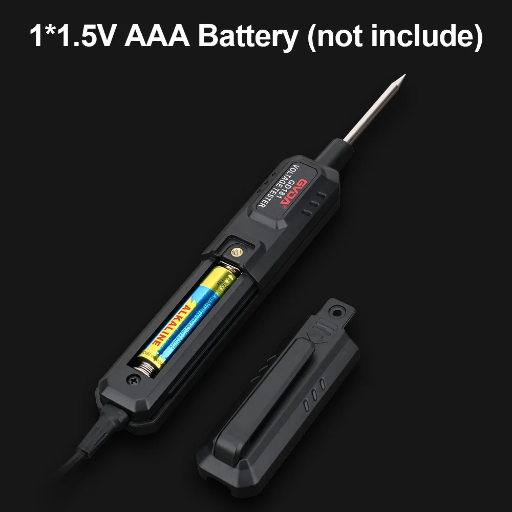 GVDA DC Voltage Detector Car Multimeter Resistance Continuity Tester Measure Motorcycle Battery Volts Automotive Voltage Tester