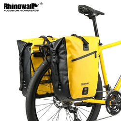 Rhinowalk Bike Back Seat Rack Bag Waterproof Travel Cycling Bag 27L 1PC Bicycle Rear Rack Tail Seat Trunk Bicycle Panniers Bag