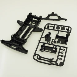 homemade tamiya mini 4wd racing car black plastic TZ-X chassis 1 set