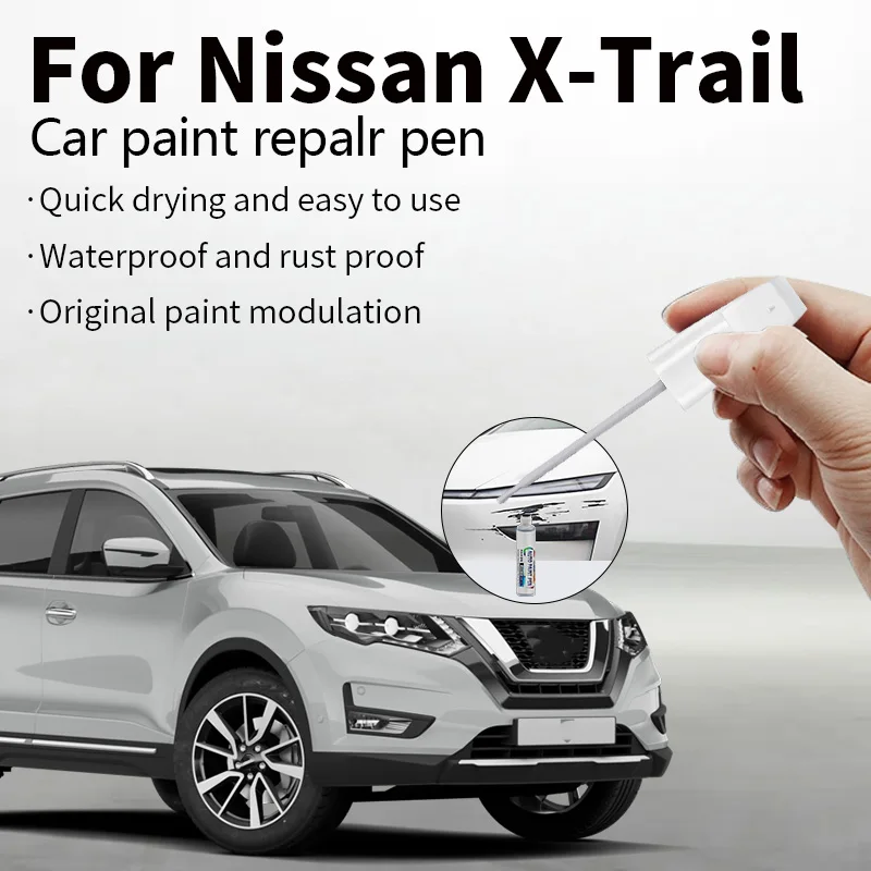 Для Nissan X-Trail 2000-2025 T30 T31 T32 ручка для ремонта краски, средство для удаления царапин, сделай сам, автоаксессуары, черный, белый, серебристый, серый