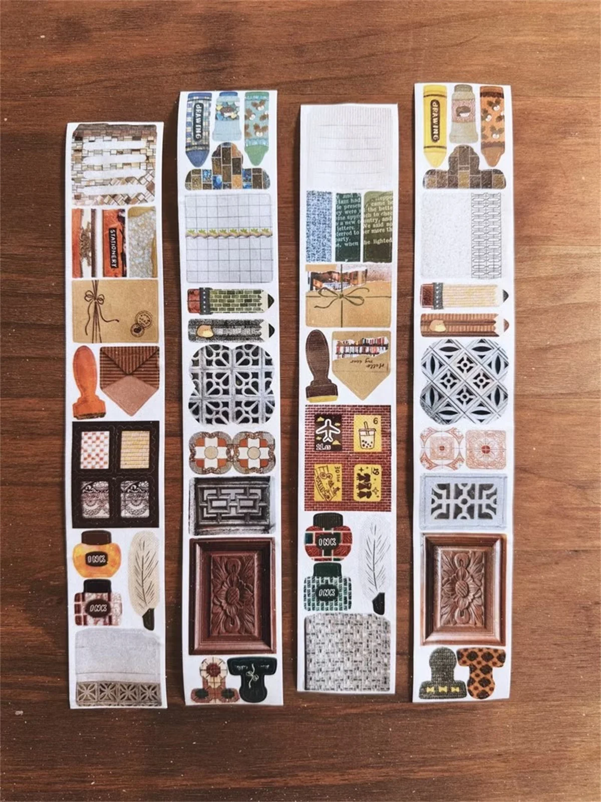 

1 Loop FaFa x JP Vintage A Walk Note Washi Tape DIY Card Making Scrapbooking Plan Decorative Sticker