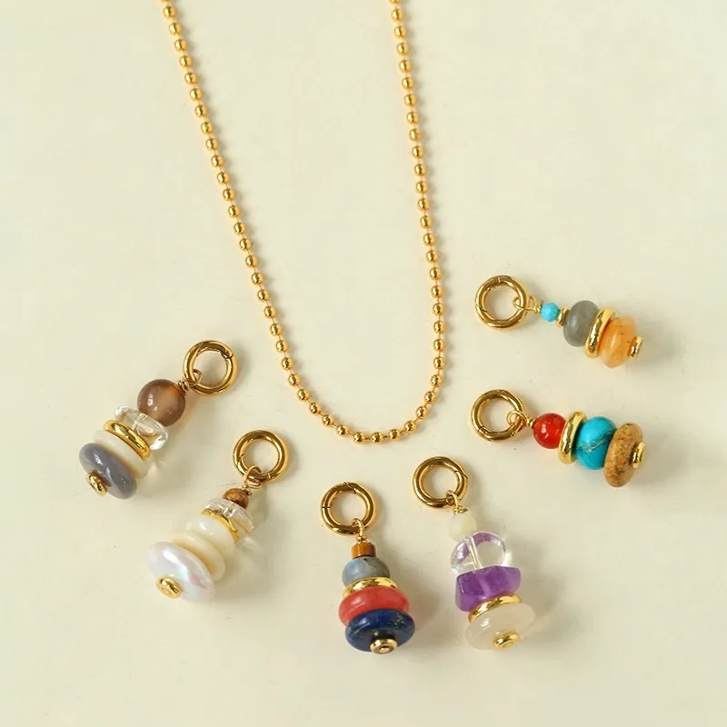 

Новый дизайнерский роскошный цветной кулон с драгоценными камнями, женское ожерелье, модное очаровательное женское ожерелье с позолоченным драгоценным камнем в парном виде