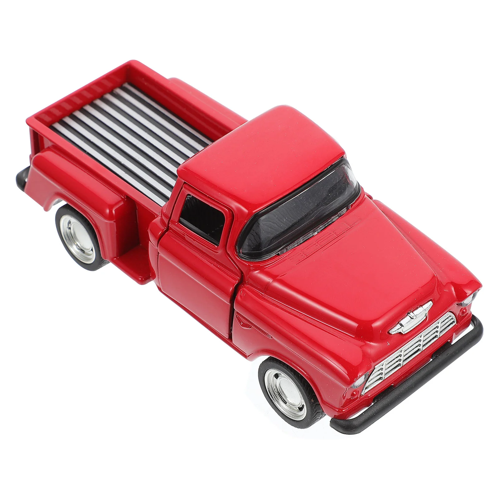 

Zerodeko Vintage Truck Toy Little Model Car Realistic Metal Pickup Truck Tabletop Decoration Small Vehicle Model