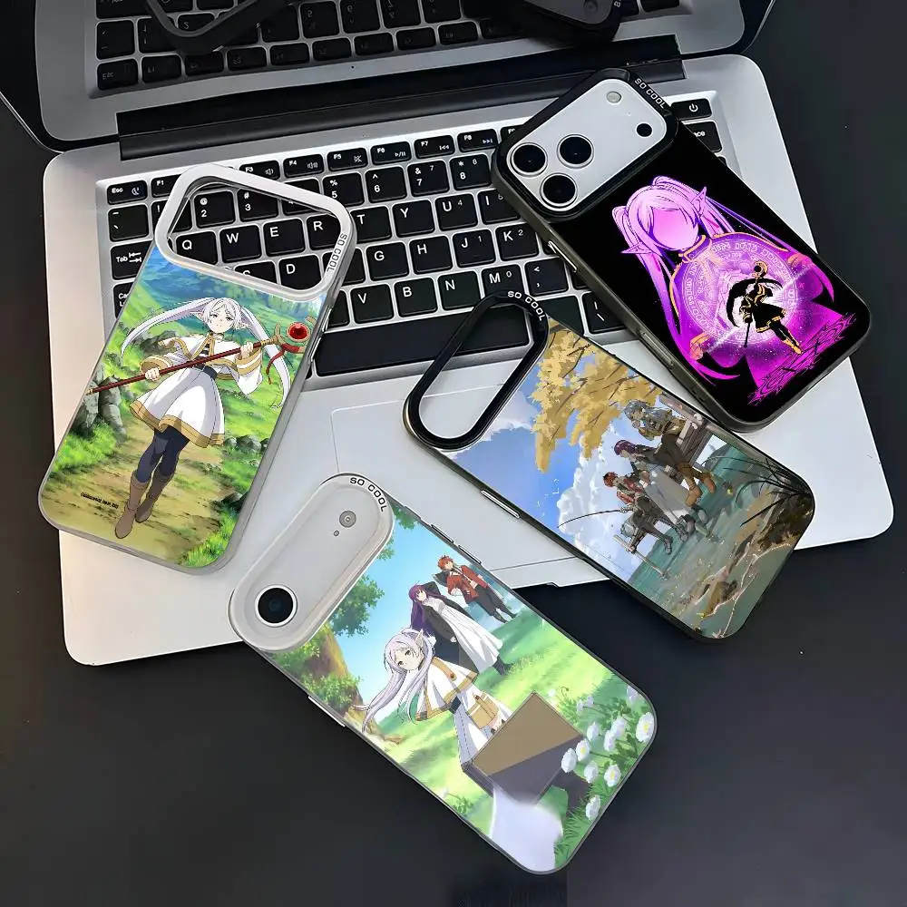 

Anime F-Frieren Beyond Journey's End Phone Case iPhone 12 13 14 15 16 17Pro Max Plus Protect Plating Phone Cover