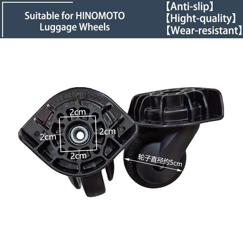 

2/4 Wheels Universal Wheels for HINOMOTO HU50 Swivel Wheels Luggage Accessories Replacement Trolley Parts for Suitcase
