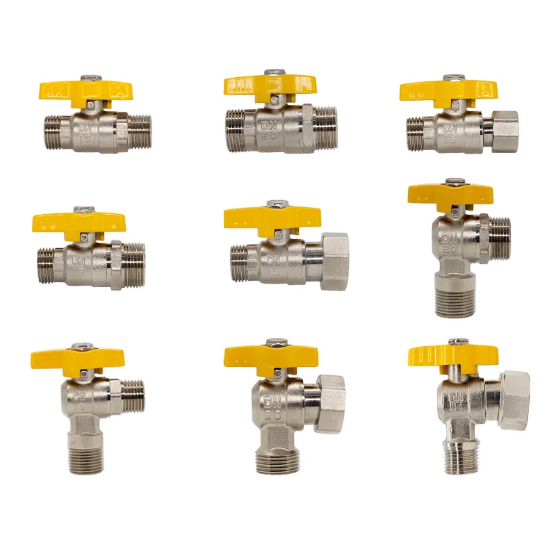 1PCS brass gas ball valve 1/2