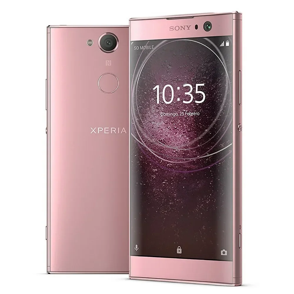 Entsperrtes Original Sony Xperia L2 Telefon 5,5" 3GB+32GB Single/Dual SIM Handy 13MP+8MP Quad-Core Android L2 l2 Smartphone