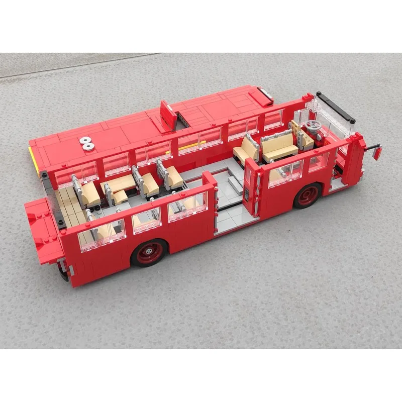 

MOC-86095 City Transportation Subway Express Building Block Model, 1163 Pieces, Boys' Children's Birthday and Christmas Toy Gift