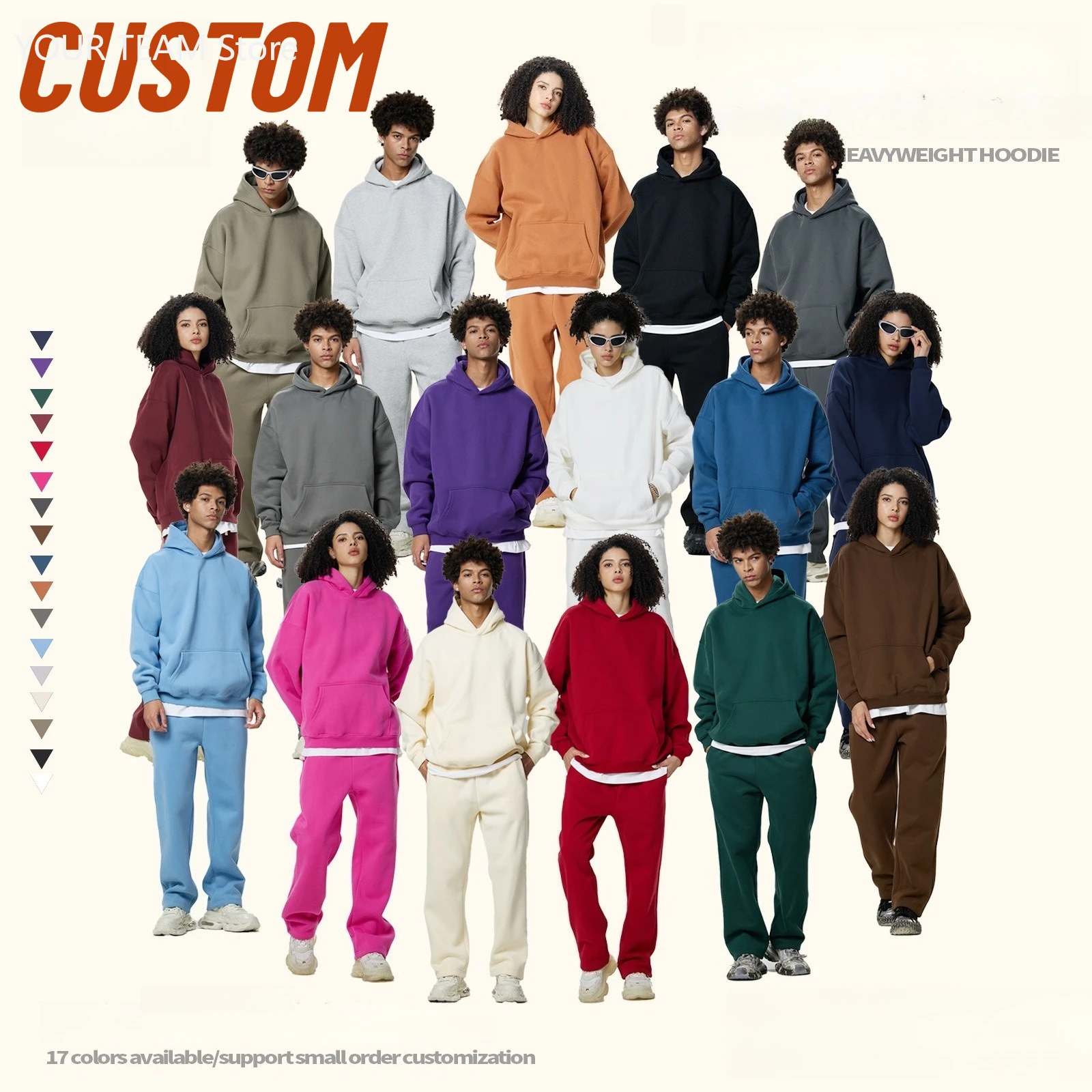 Custom Sweatshirt Your Business Logo or Brand Logo Front and Back Hoodie Your Design Here Team Company Logo Shirt Gifts