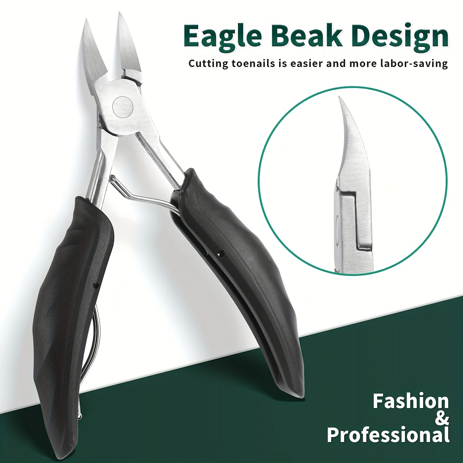 9/40 قطعة مجموعة مانيكير كاملة الوظائف، مجموعة مقصات أظافر من الفولاذ المقاوم للصدأ، مجموعة مقصات أظافر القدم #5