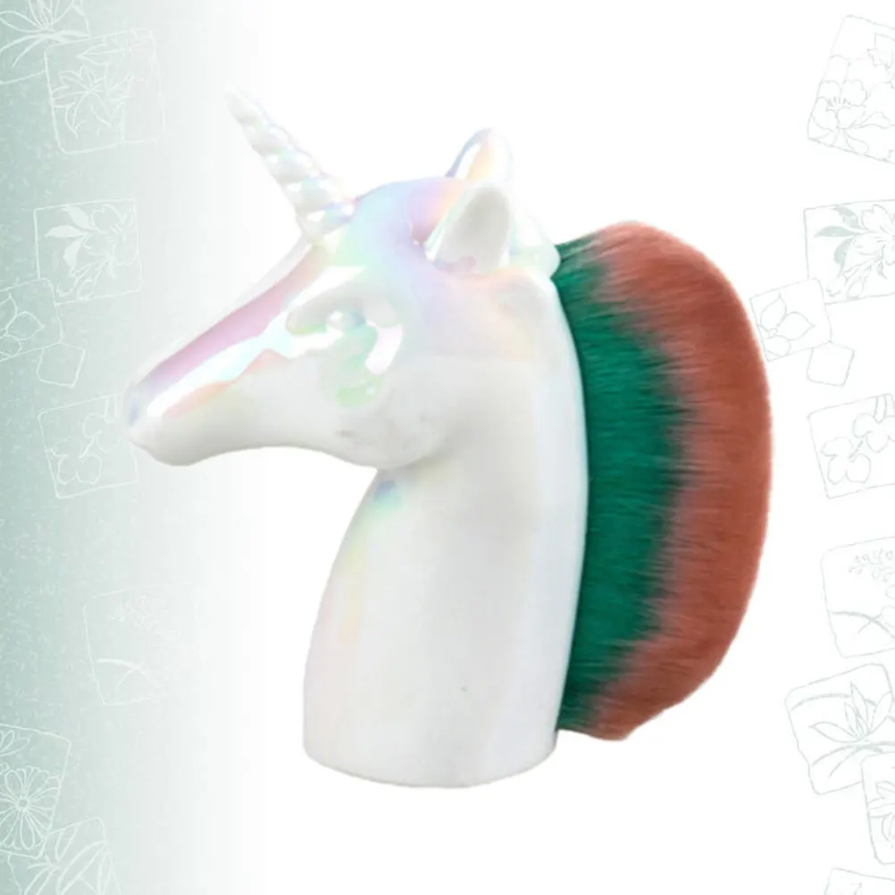 

1pc Unicorn Shape Makeup Brush Premium Powder Blush Foundation Brush For Women Daily Professional