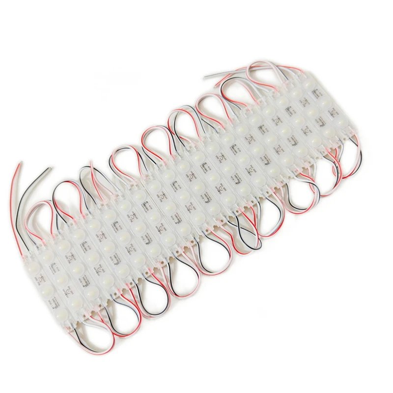 20pcs 3LED Module Lights 12V 2835 Outdoor Injection Waterproof for Advertisement Shop Signboard Letter Light-box Decor Wholesale