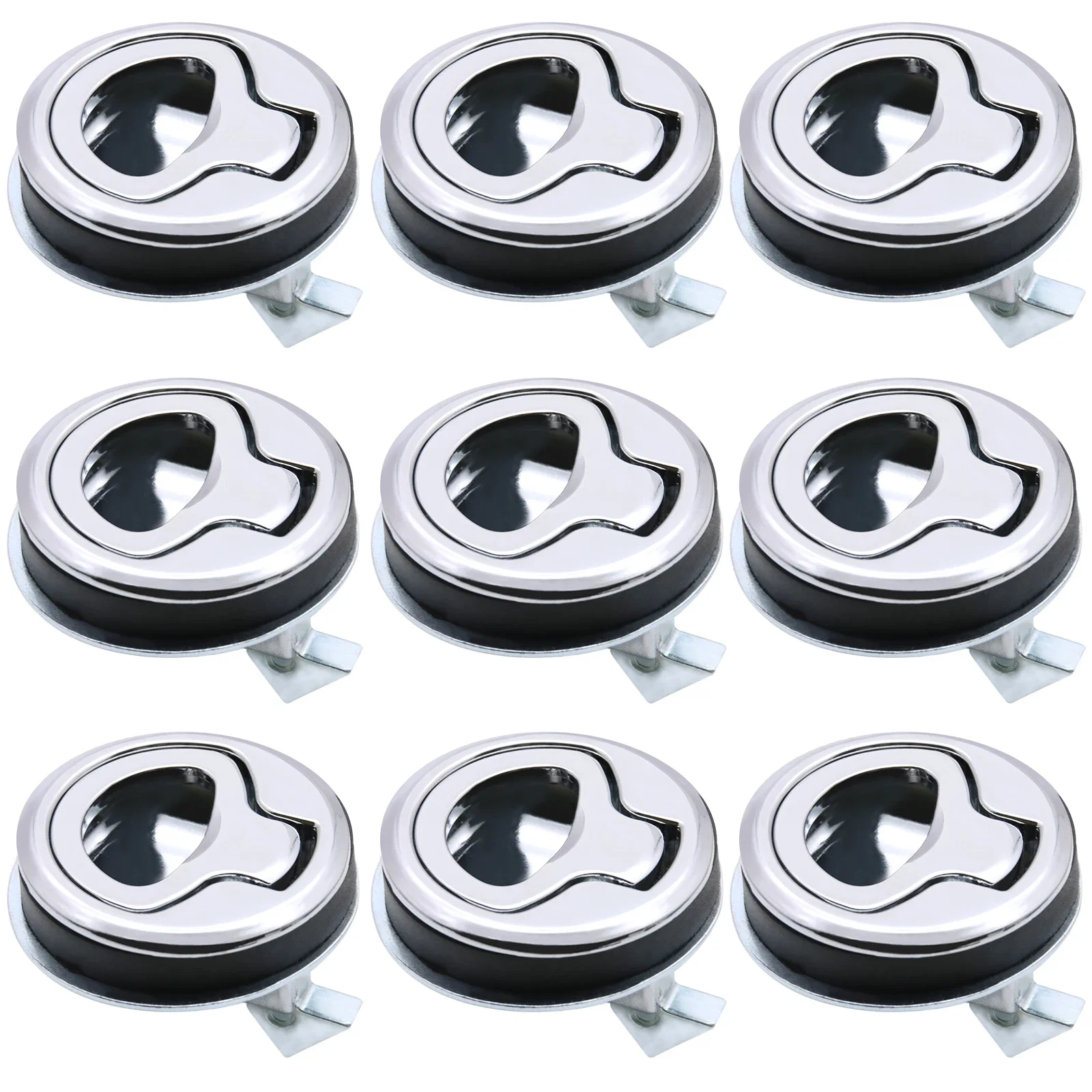 مزلاج سحب مستدير دافق ، غير مفتاح لقارب RV ، خزانة فولاذية على سطح السفينة البحرية ، البحرية ، 2 ، 4 ، 6 ، 10