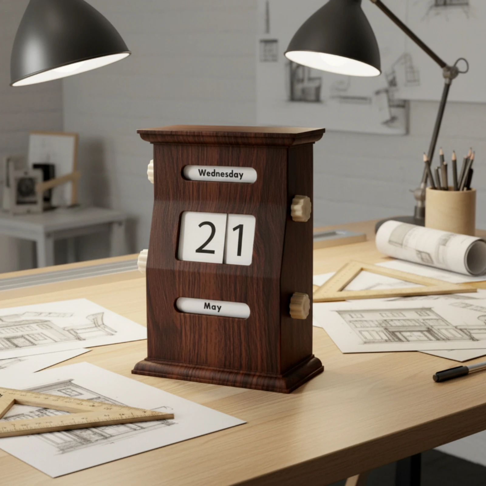 Desktop Perpetual Calendar Ret - огляд і ціна Desk Setup Gadgets