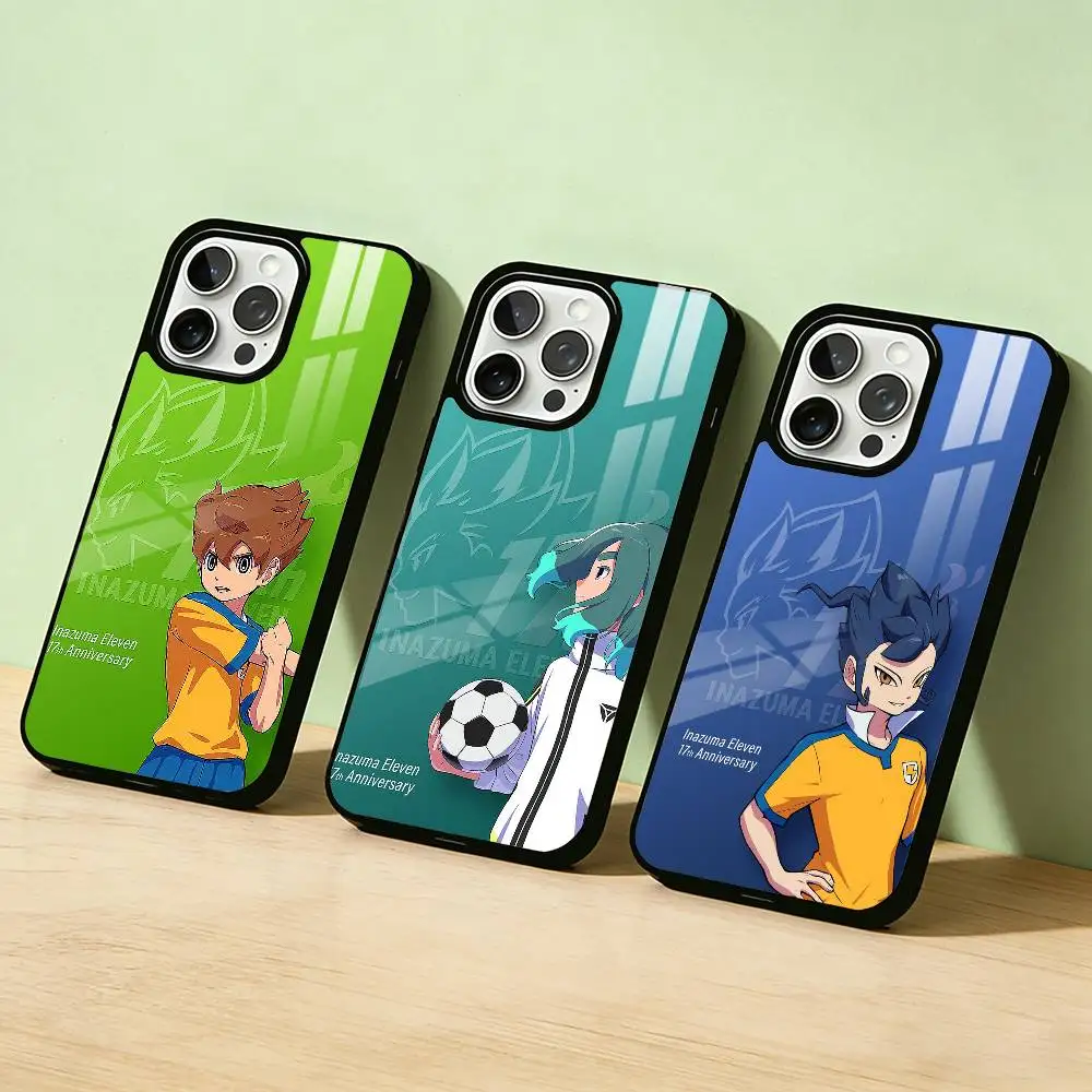 

AAA I-Inazuma ElevenS Anime Phone Case For iPhone 17,16,15,14,13,12,11,Pro Max,Plus Candy Silver Cover